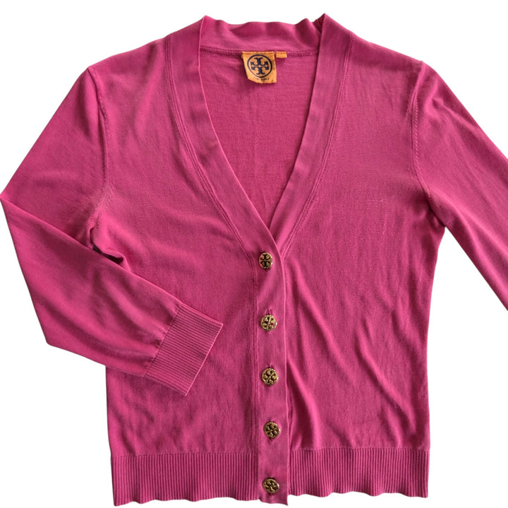 Tory Burch Simone Cotton Cardigan Size Small