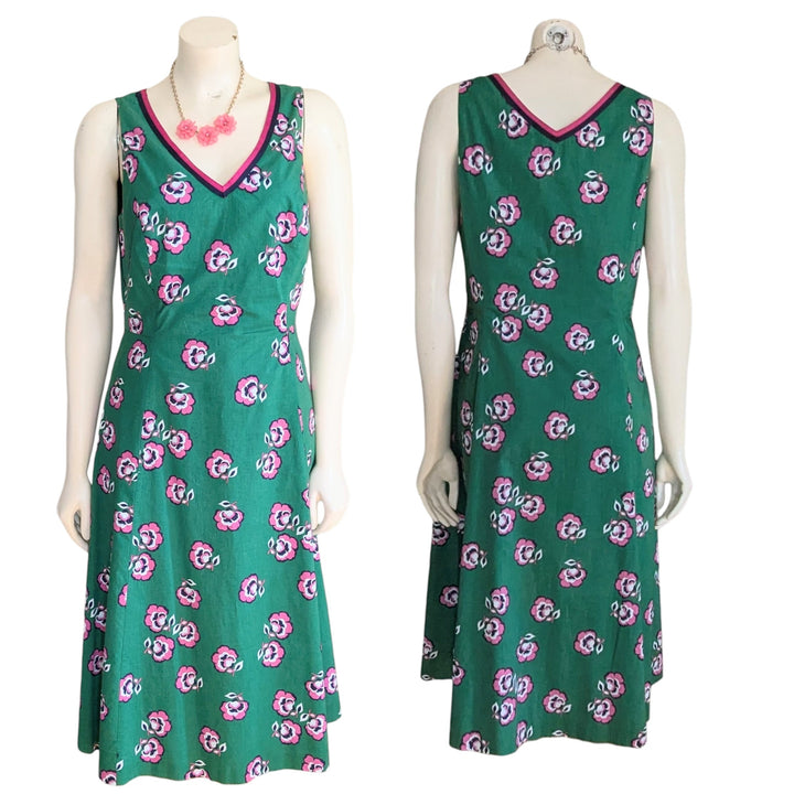 Boden Charlotte Fit & Flare Midi Dress Size 8