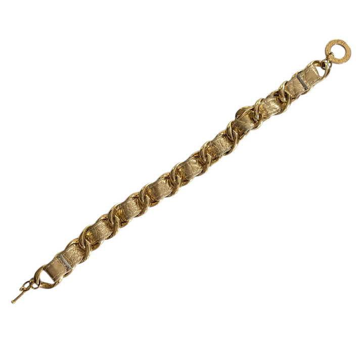 CC Skye Leather and Gold Necklace