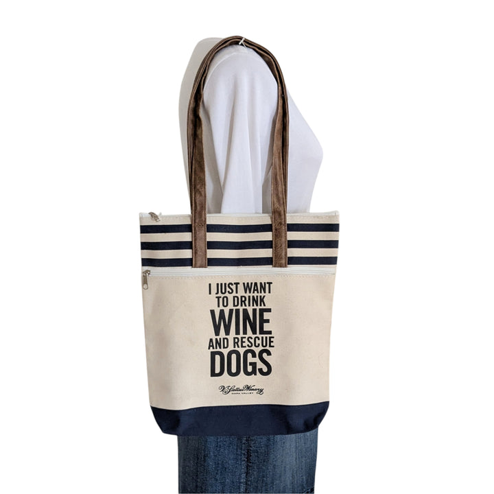 Dogs and Wine Tote