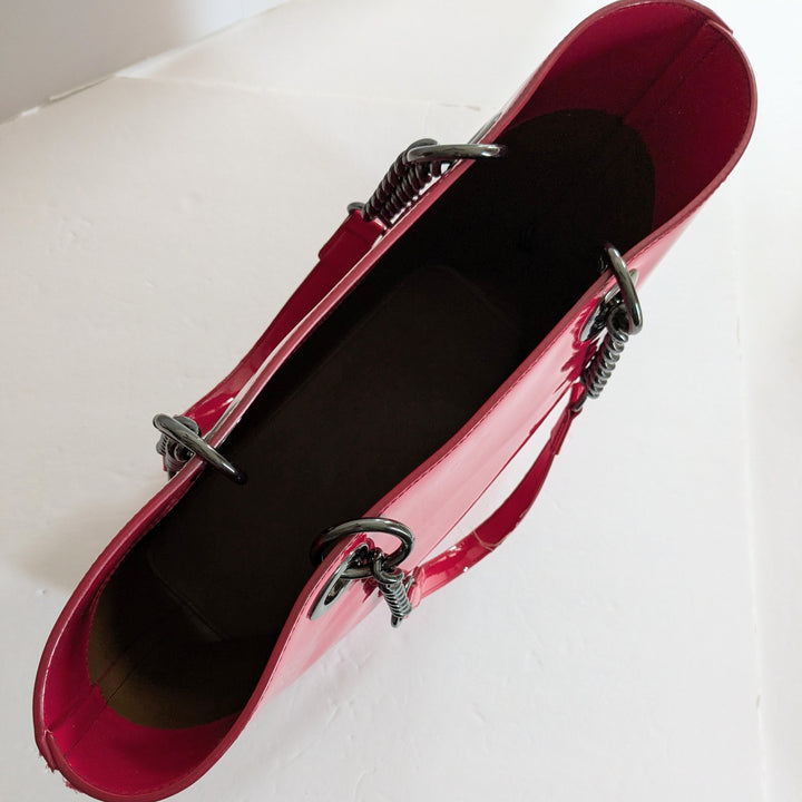 DKNY Hot Pink Patent Leather Tote