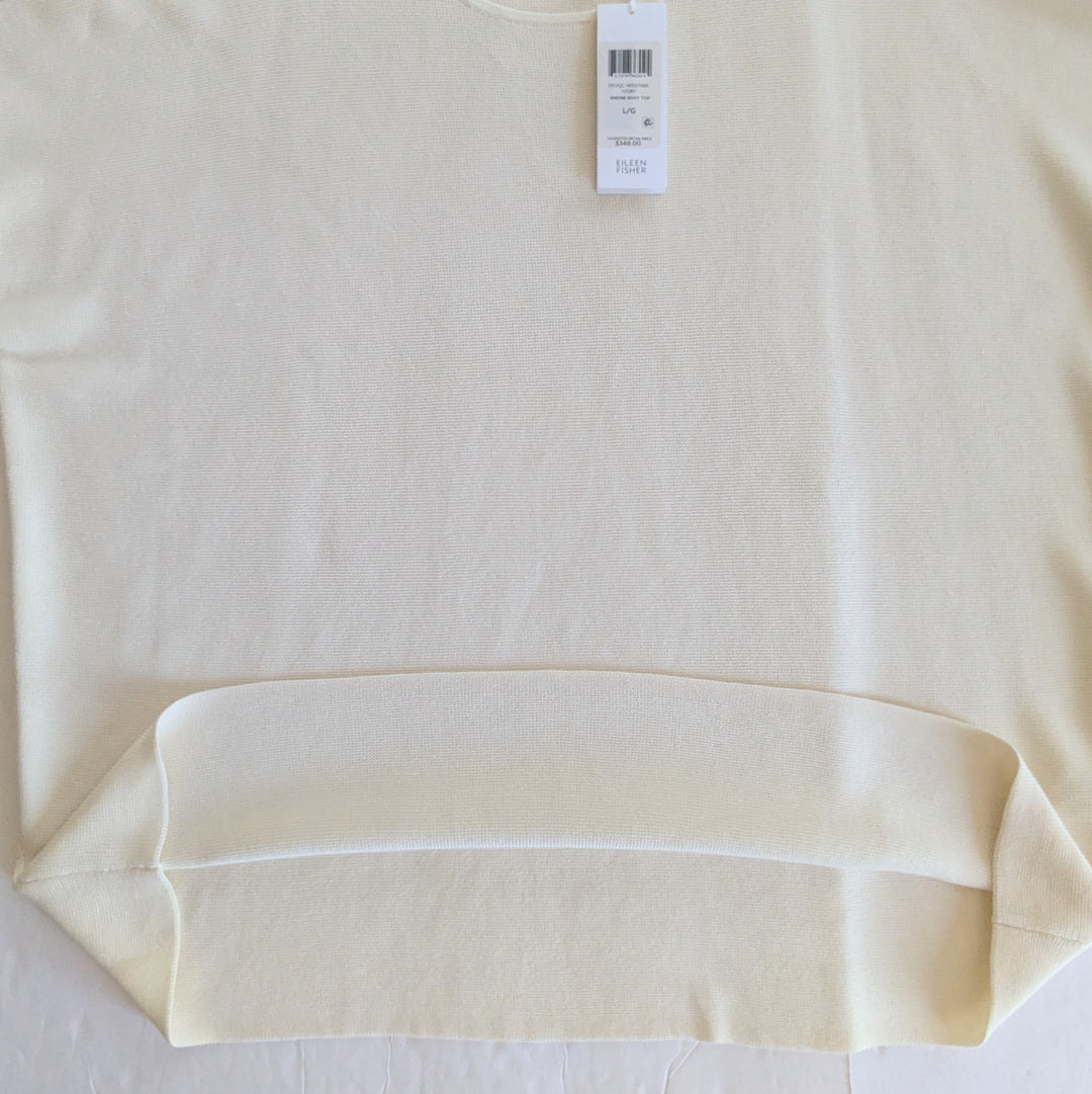 Eileen Fisher Roundneck Boxy Sweater Size Large NWT