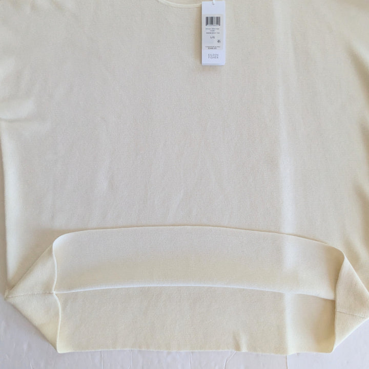 Eileen Fisher Roundneck Boxy Sweater Size Large NWT