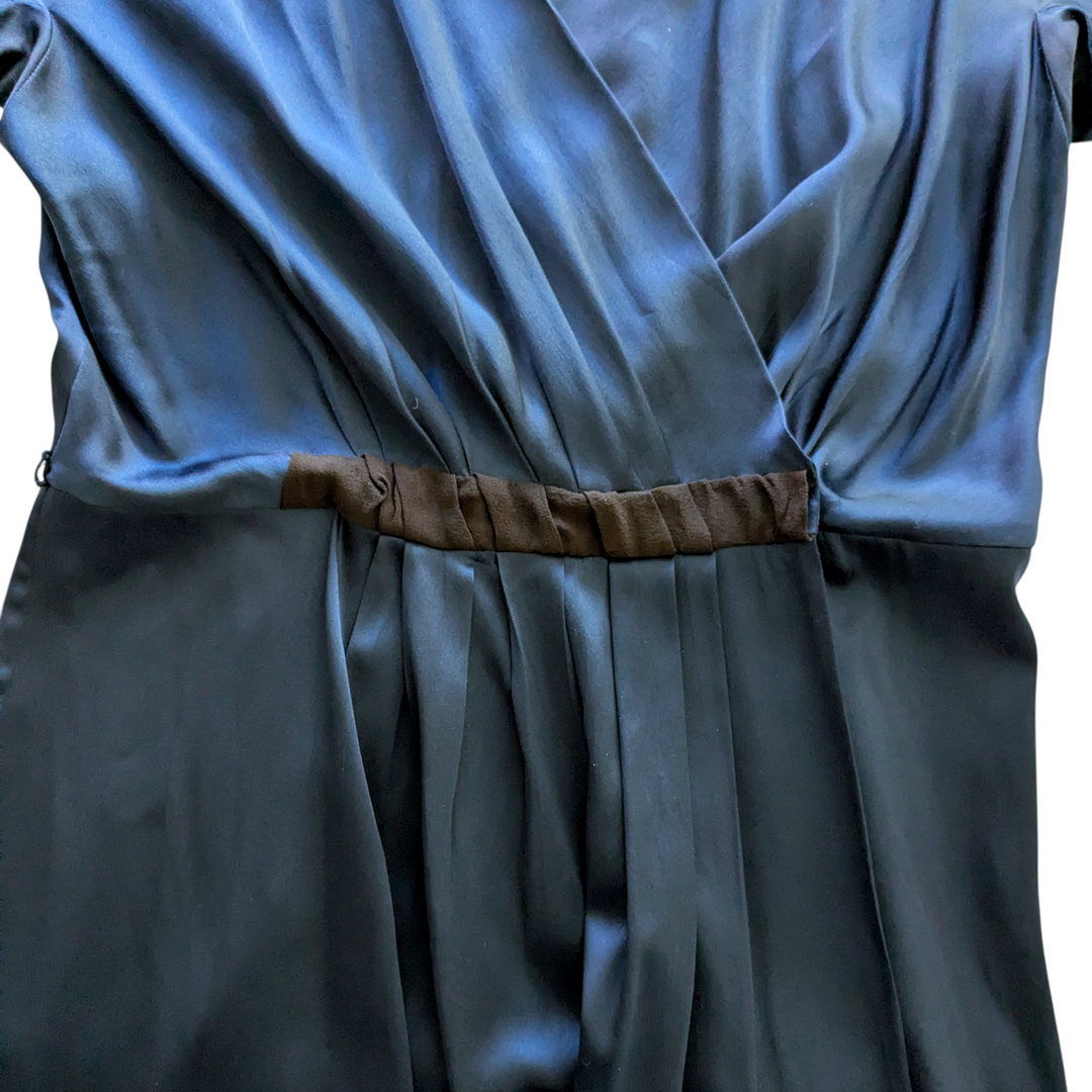 MaxMara Satin Wrap Dress Size 10