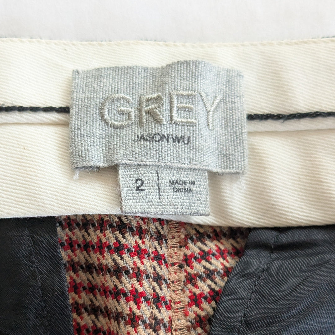 Grey by Jason Wu Plaid Pants Size 2