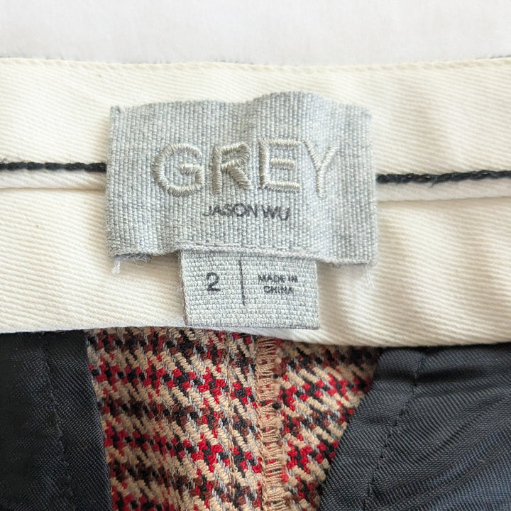 Grey by Jason Wu Plaid Pants Size 2