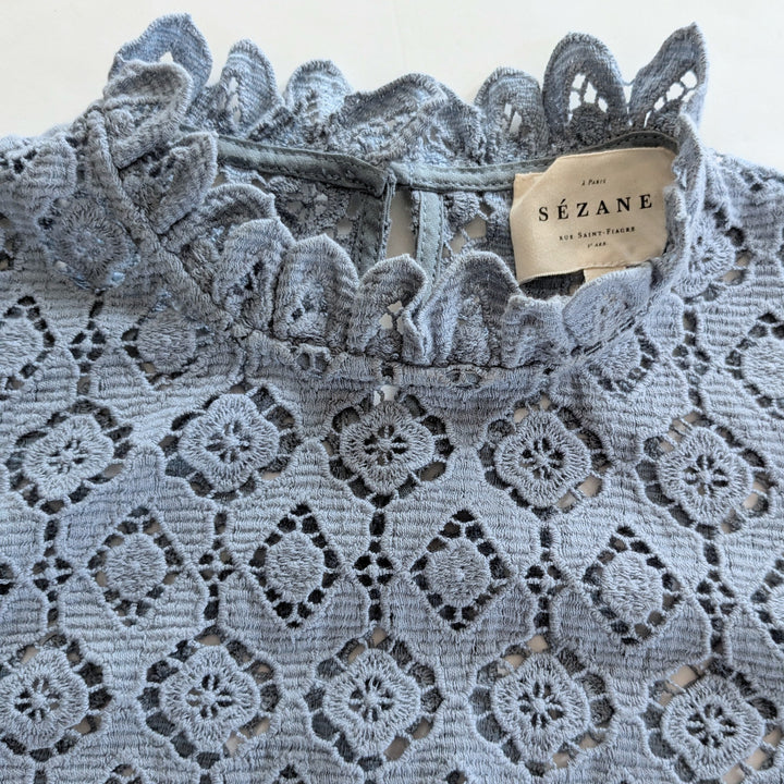Sezane Eglentine Lace Top Size 34/2