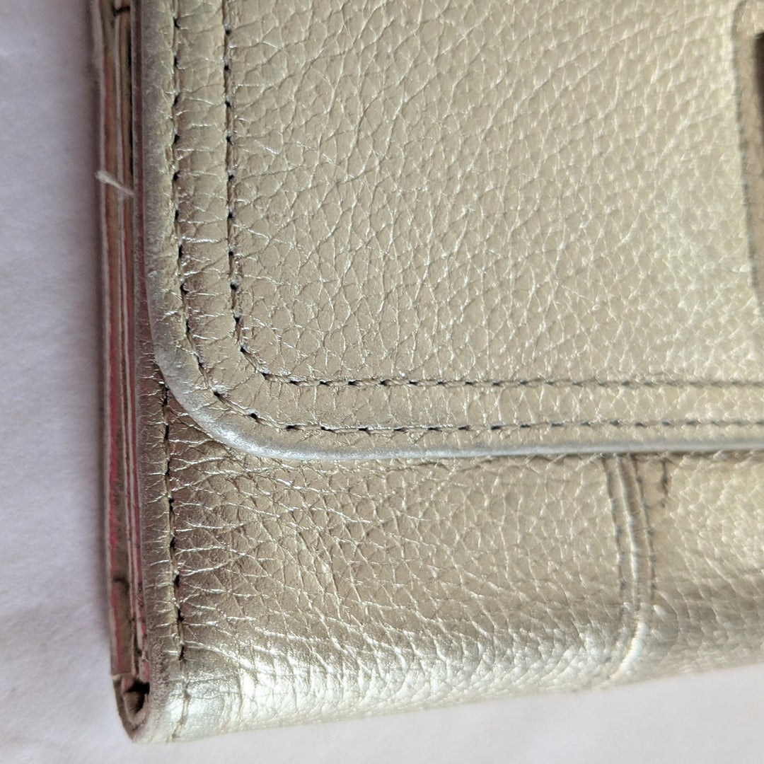 Tignanello Gold Leather Wallet