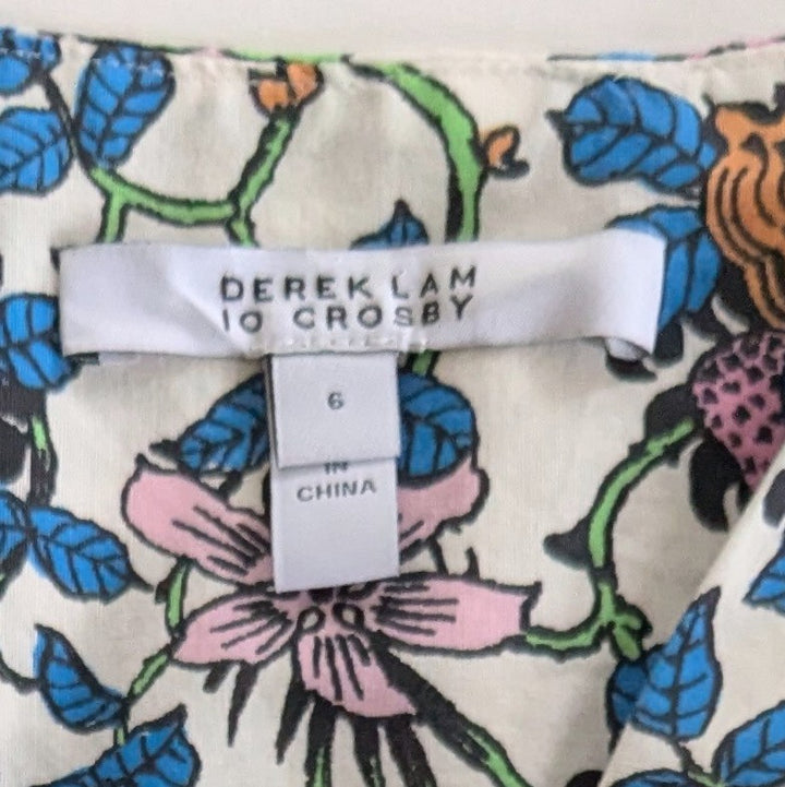 10 Crosby Derek Lam Fatima Tiered Maxi Dress Size 6
