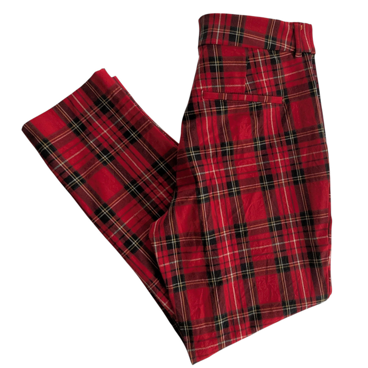 Old Navy Plaid Pixie Cropped Pants Size Small