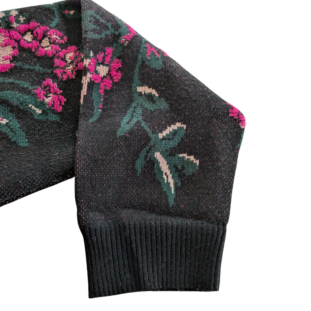 Anthropologie Maeve Floralinda Cropped Sweater Size XL
