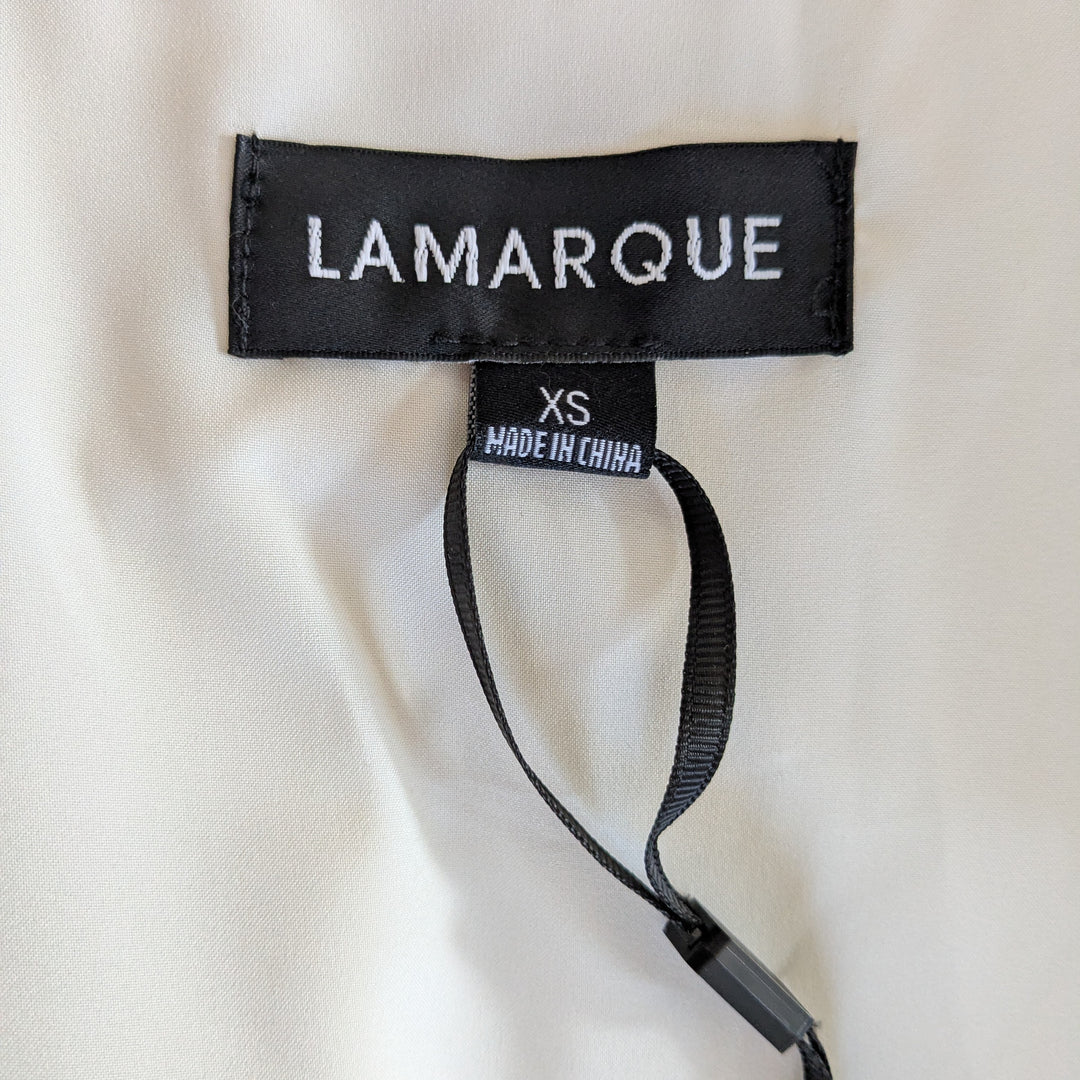 LAMARQUE Faux Leather Bomber Jacket Size XS