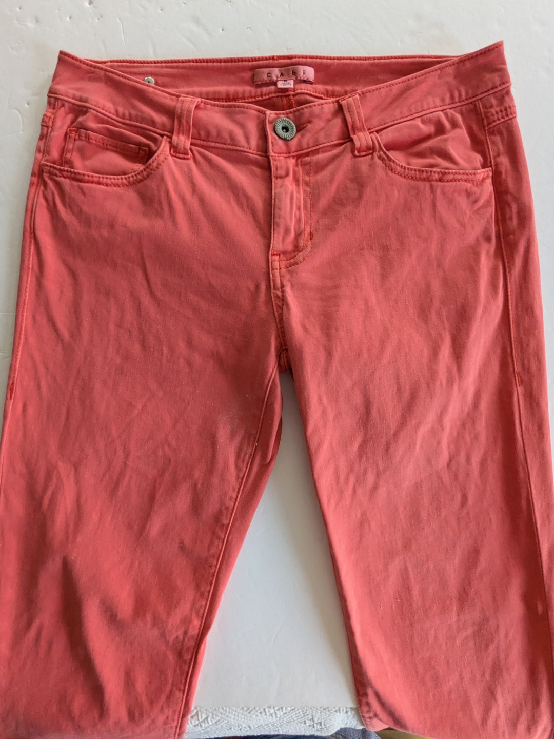 CAbi Lobster Pigment Skinny Jeans Size 6