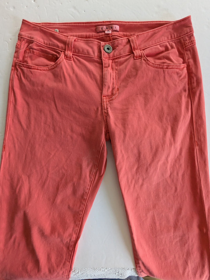 CAbi Lobster Pigment Skinny Jeans Size 6