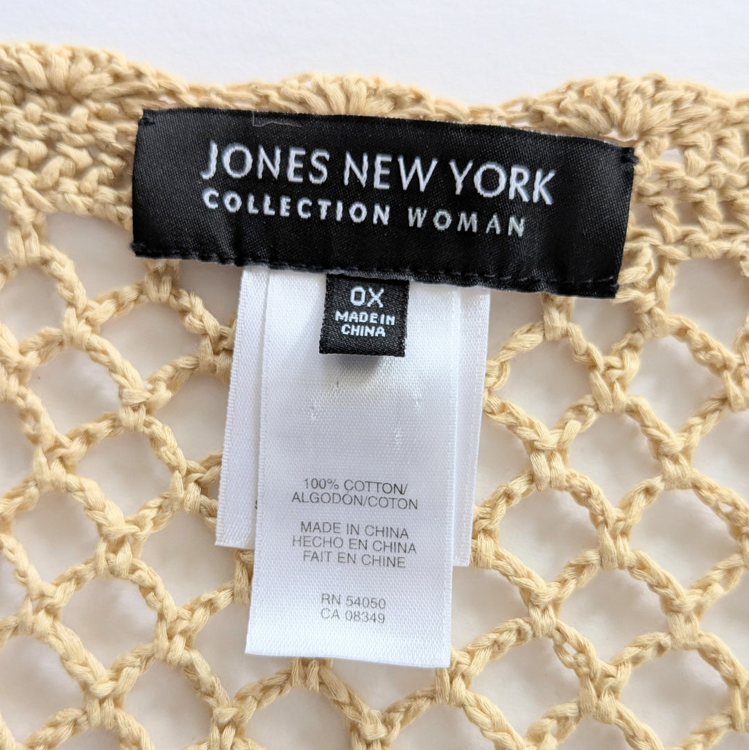 Jones New York Open Weave Cardigan Size 0X