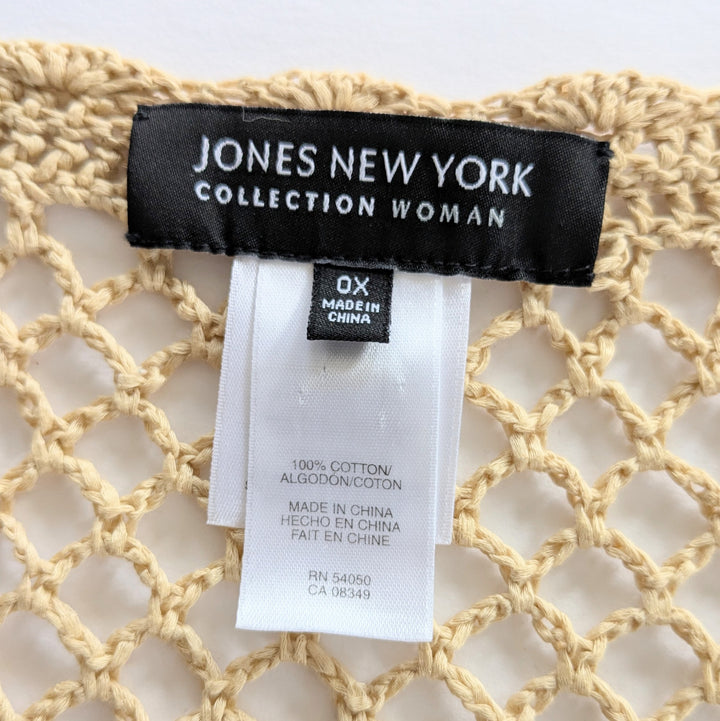 Jones New York Open Weave Cardigan Size 0X