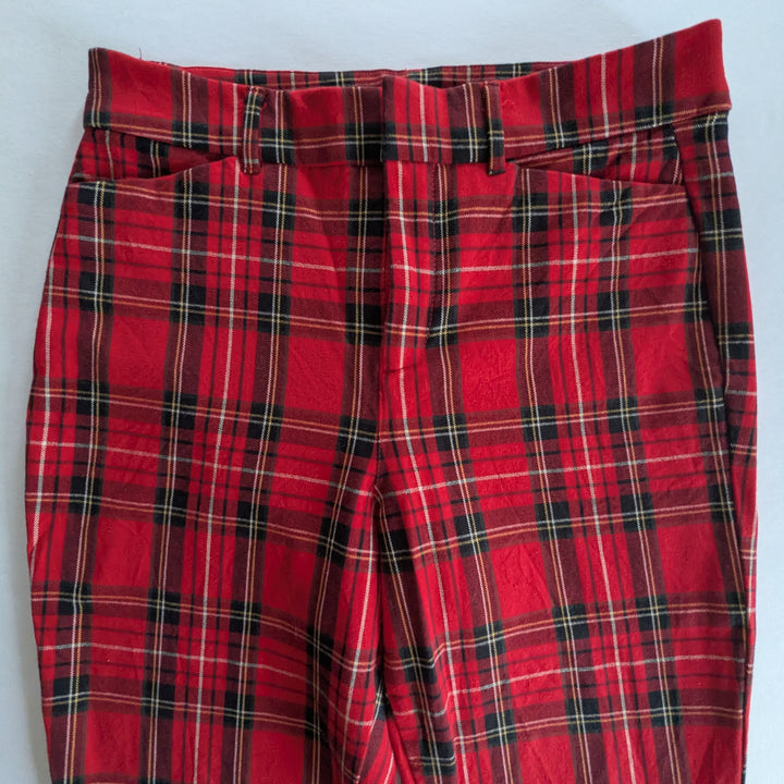 Old Navy Plaid Pixie Cropped Pants Size Small