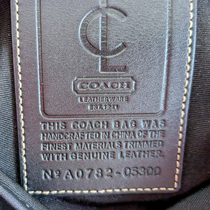 Vintage Coach Nylon and Leather Messenger Bag