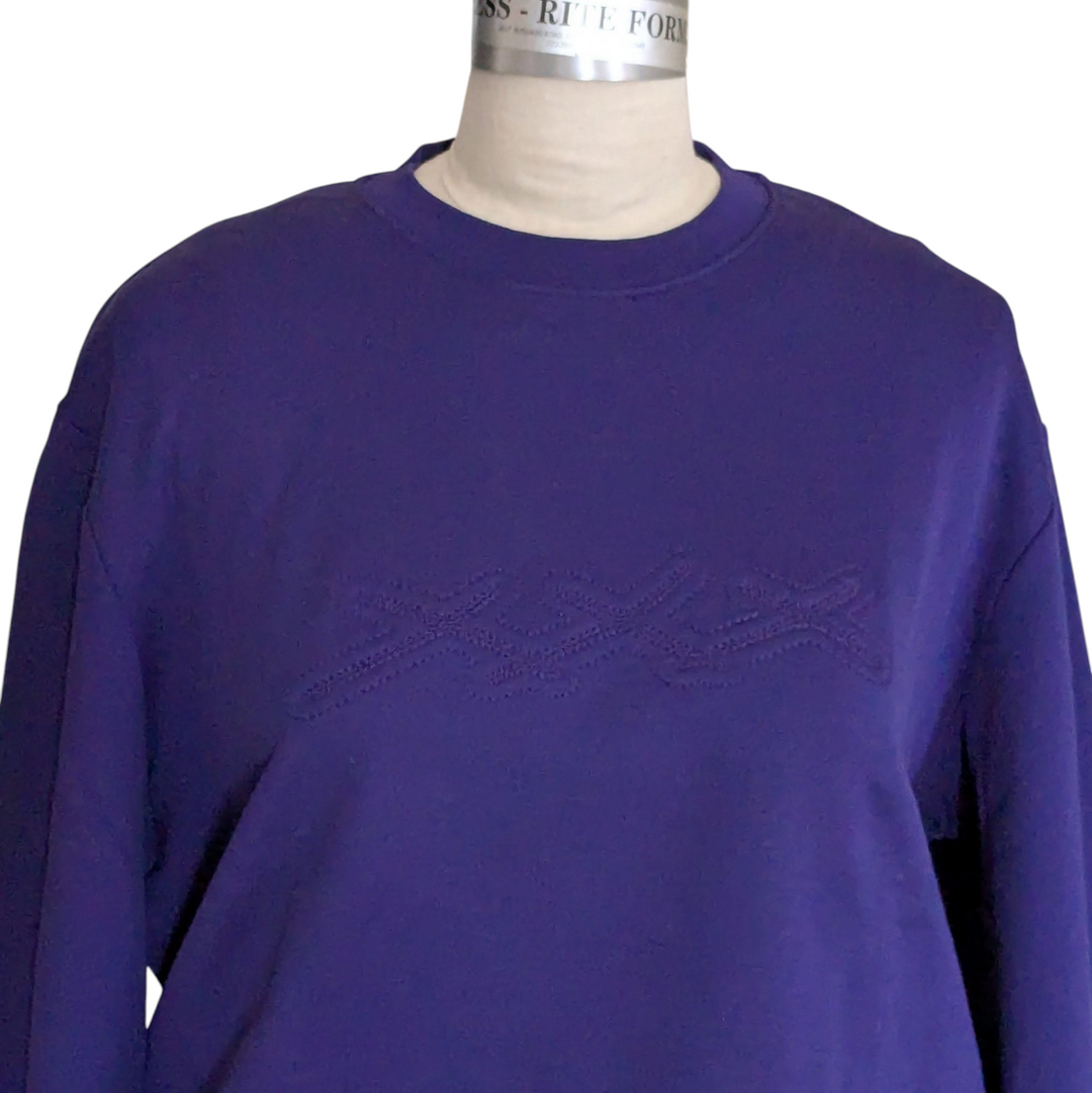 Ermenegildo Zegna Purple Sweatshirt Size Large