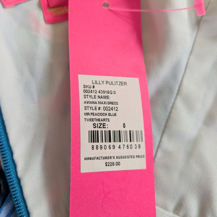 Lilly Pulitzer Aviana Maxi Dress Size 0