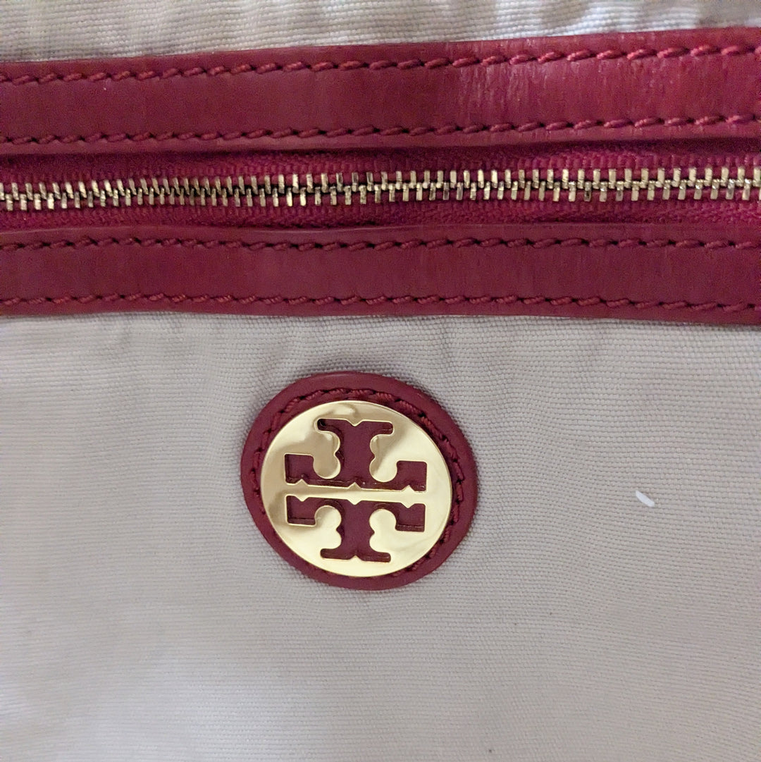 Tory Burch Denim and Leather Tote