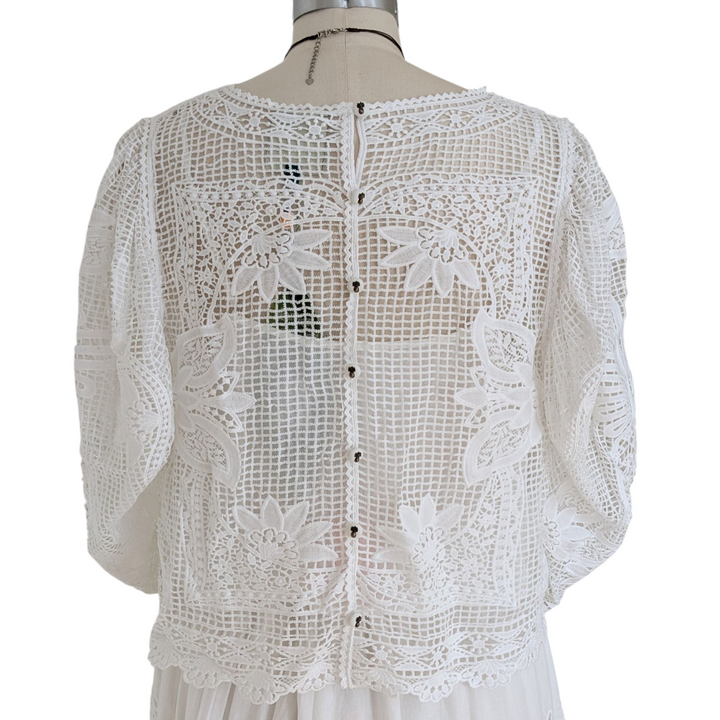 FARM Rio Guipire Lace Top Size Large