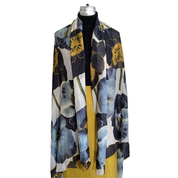 One Hundred Stars Oversized Floral Scarf