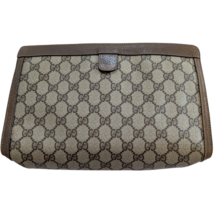 Gucci GG Supreme Sherry Line Vintage Clutch
