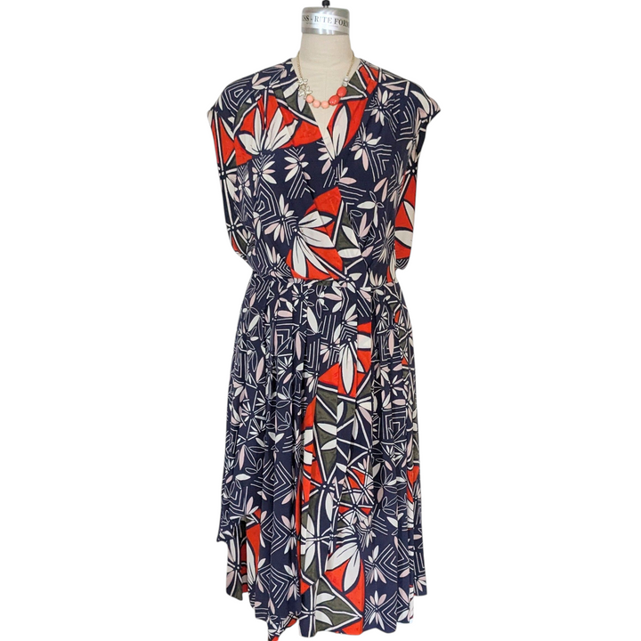 Tory Burch Acoma Pottery Midi Dress Size 12
