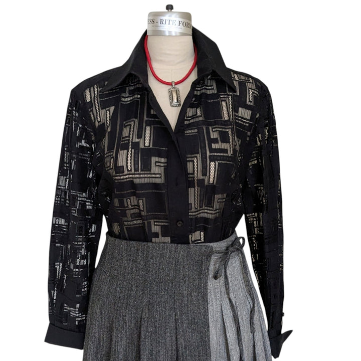 Lafayette 148 James Lace Top Size XL