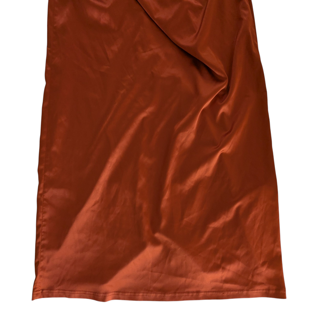 Rust Satin Gown Size Small