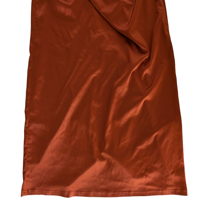 Rust Satin Gown Size Small
