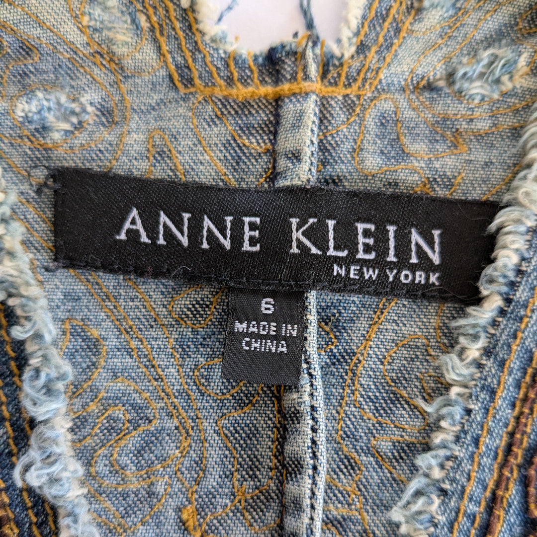 Anne Klein Denim Jacket Size 6