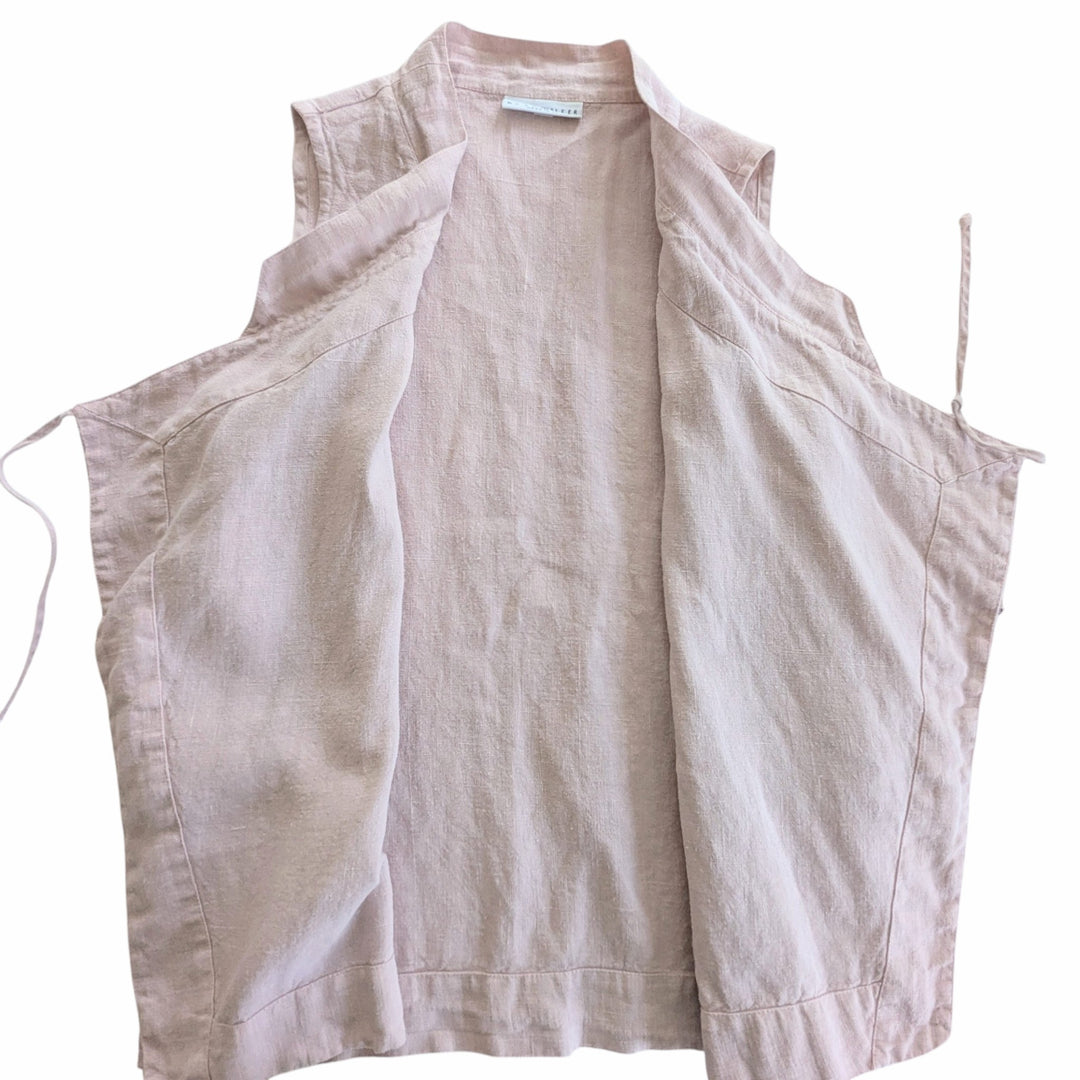 Bryn Walker Linen Wrap Vest Size XS