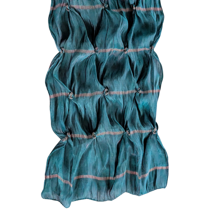 Cha Chi Turquoise Crinkle Scarf