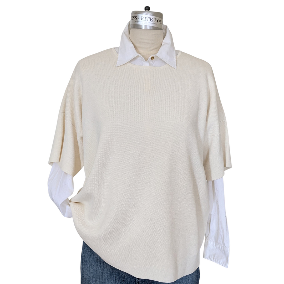 Eileen Fisher Roundneck Boxy Sweater Size Large NWT
