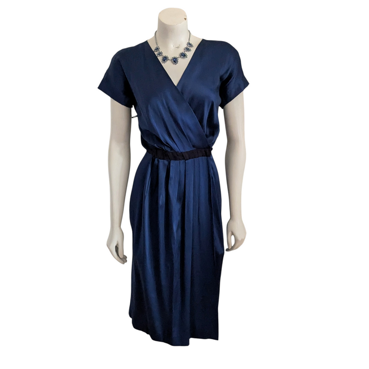 MaxMara Satin Wrap Dress Size 10