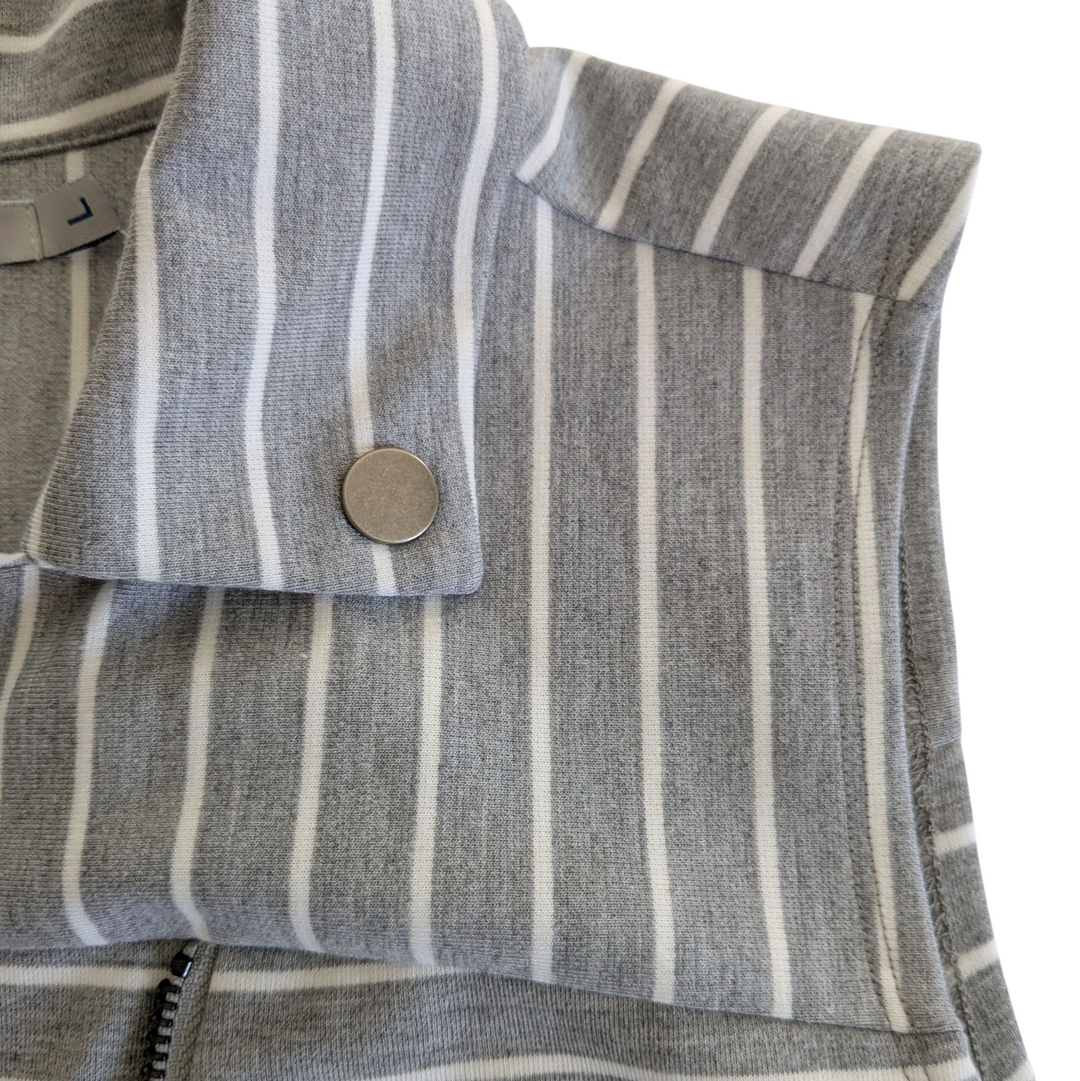 209WST38 Striped Moto Vest Size Large