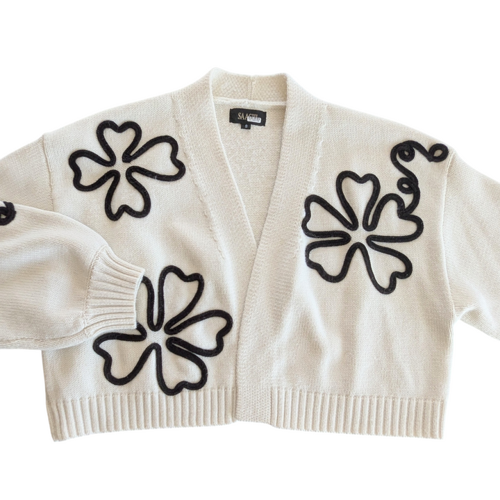 Anthropologie Saachi Cropped Cardigan Size Small
