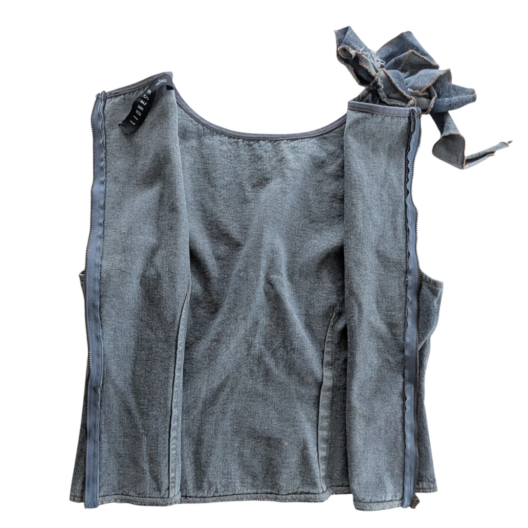 Lioness Rendezvous Denim Top Size Large