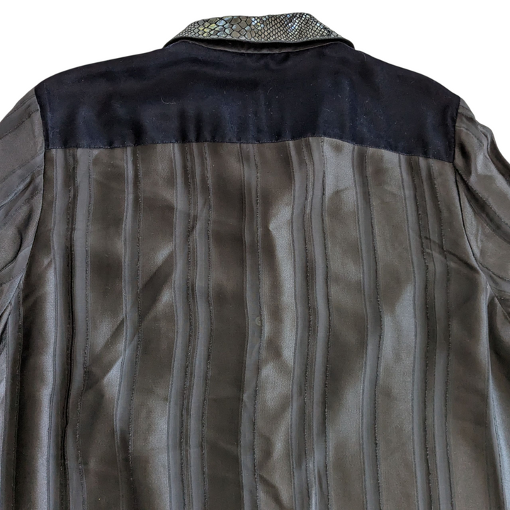 Elie Tahari Martha Burn Out Velvet Tunic Size XL