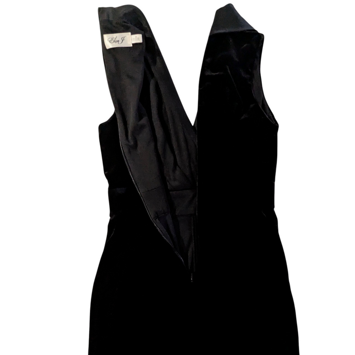 Eliza J Velvet Jumpsuit Size 0 Petite
