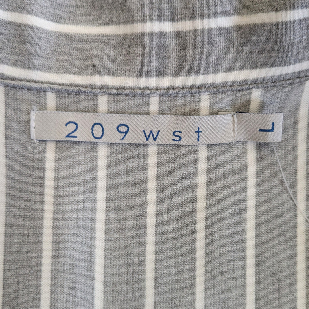 209WST38 Striped Moto Vest Size Large