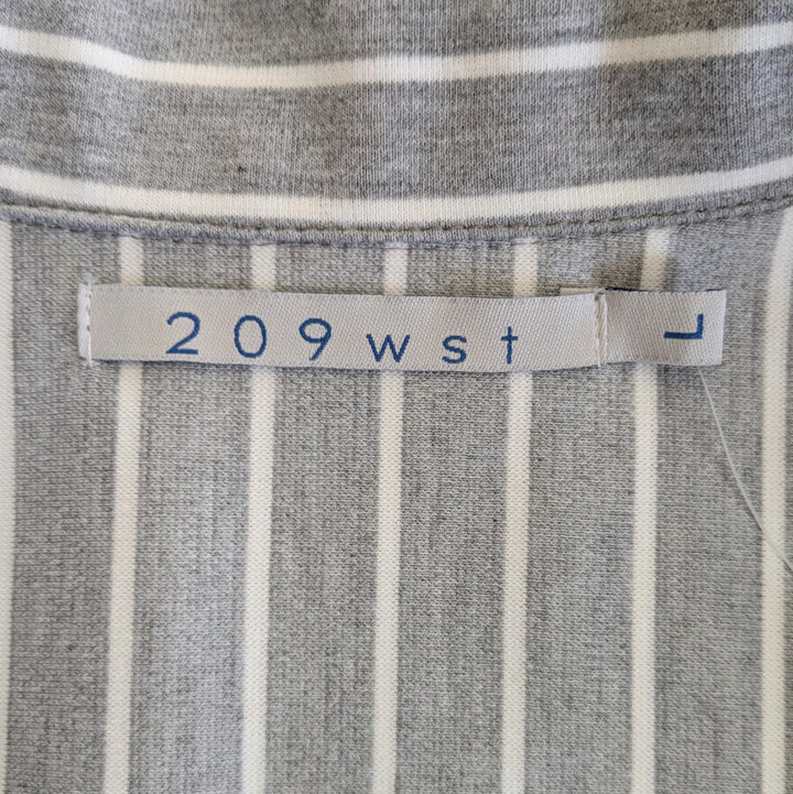 209WST38 Striped Moto Vest Size Large