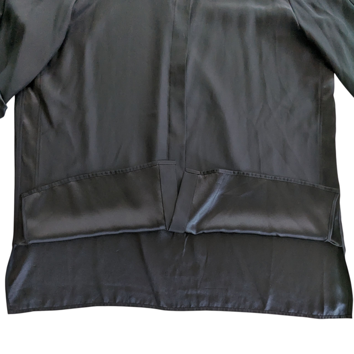 Lafayette 148 Jeslyn Black Silk Tunic Size Large