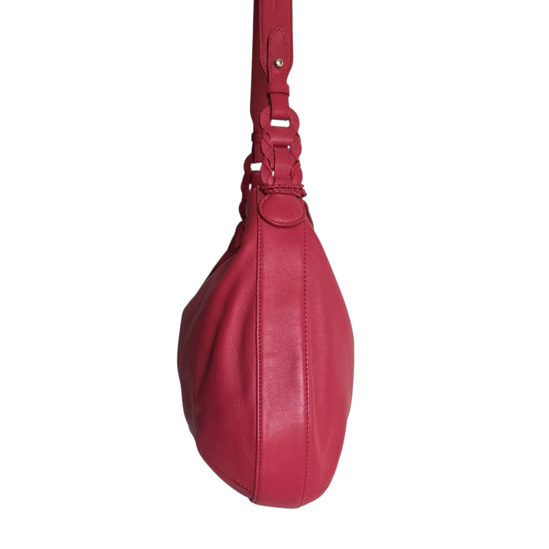 Cole Haan Red Leather Hobo Bag