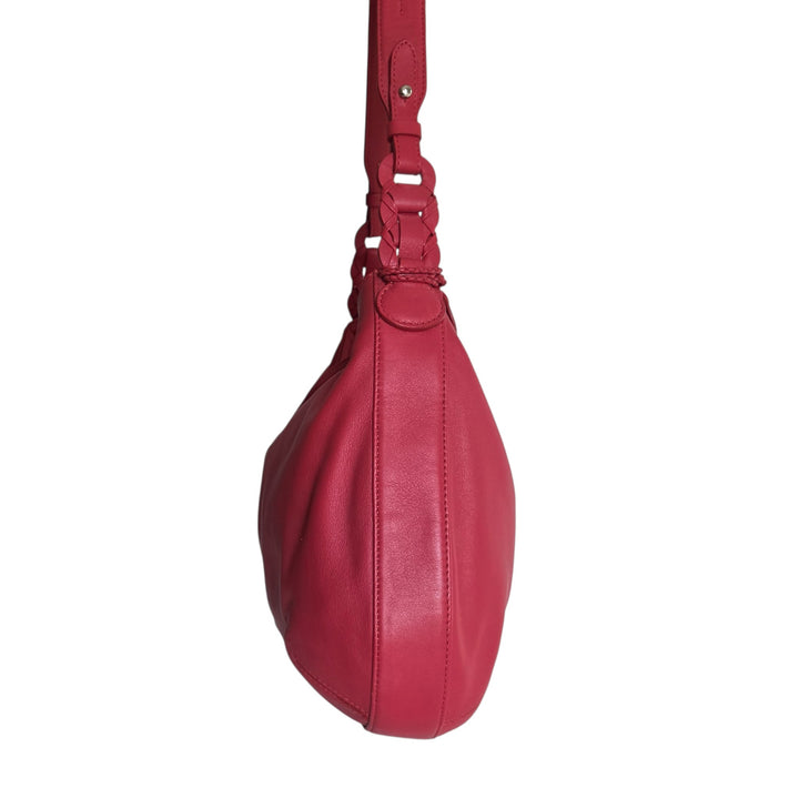Cole Haan Red Leather Hobo Bag