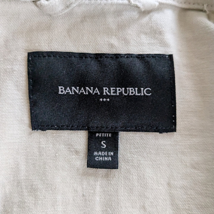 Banana Republic Factory Linen Blend Jacket Size Small Petite