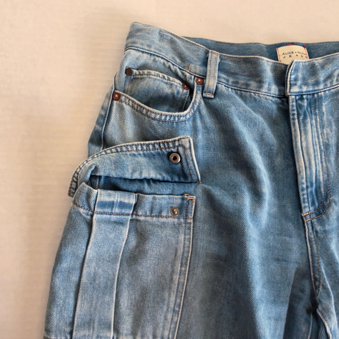 Alice + Olivia Cargo Jeans Size 29