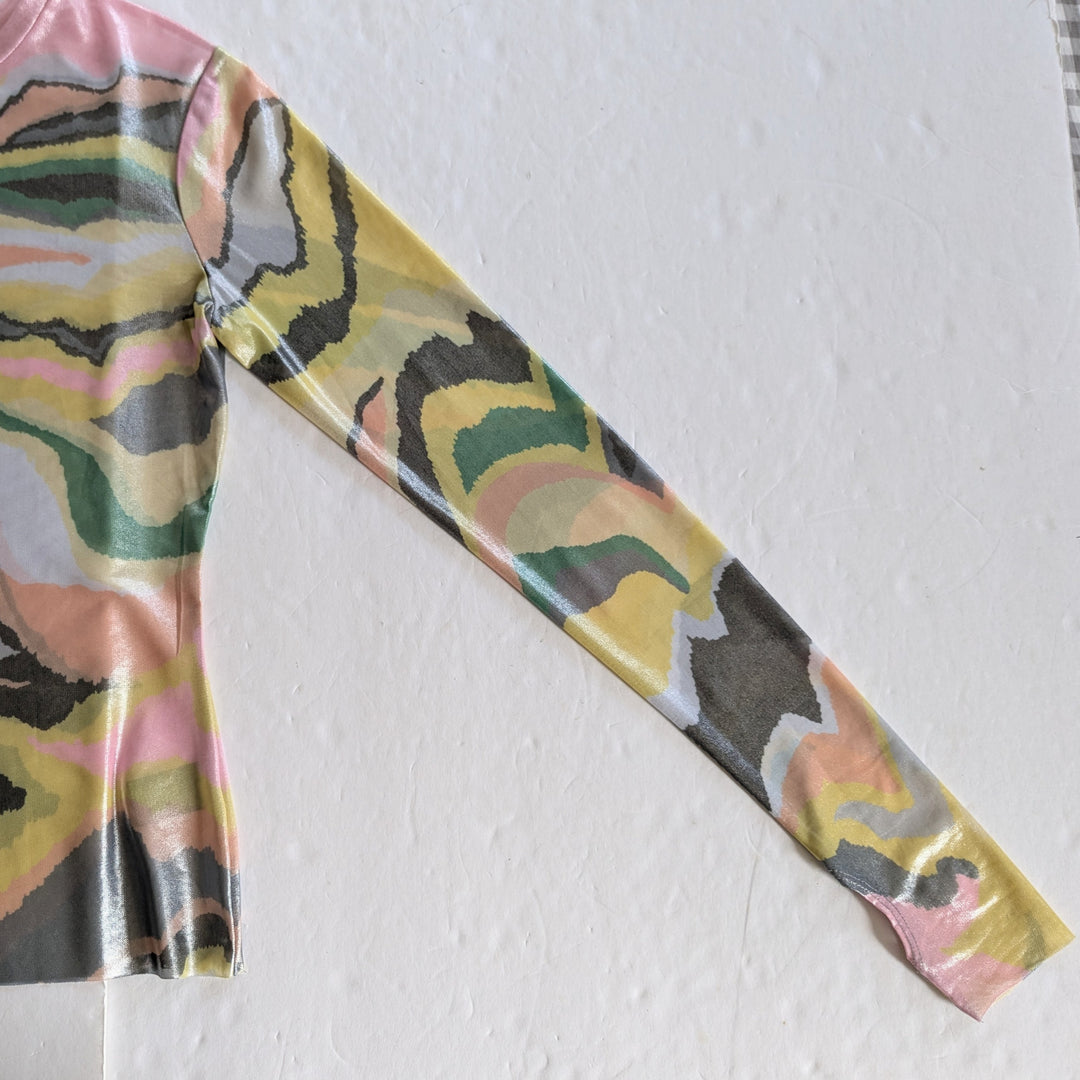 AFRM Kaylee Foil Print Top Size Medium